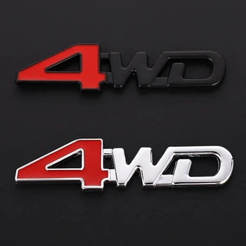 1X 4WD Метален Стикер 3D Хромирана Емблема на Иконата на Стикер За Стайлинг на Автомобили на Audi A6 C5 BMW F10 Toyota Corolla Citroen C4 Nissan Qashqai Fo