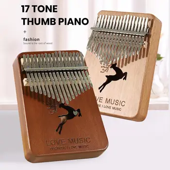 Джобно пиано за палеца, Музикален инструмент, 17 клавиши, Компактен размер, Професионално на пиано, пальчиковое пиано За начинаещи, детско пальчиковое пиано