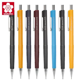 Механичен молив SAKURA 0.3/0.5/0.7/0.9 мм, Преса за Автоматично Активиране на Моливи, Моливи За чертане на Ученически Пособия, Офис Консумативи