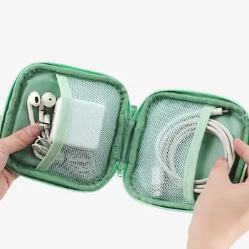 Чанта за инструменти, зарядно устройство, кутия за съхранение, органайзер за пътуване, окото косметичка от изкуствена кожа, чанта за гривна, козметични чанти, чанта за съхранение на слушалки
