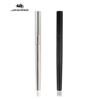 Черен/стомана писалка 35 серия, дръжка 0,38 мм, тънък стоманен перо 0,5 мм, модерен дизайн за подарък в офиса на студентите